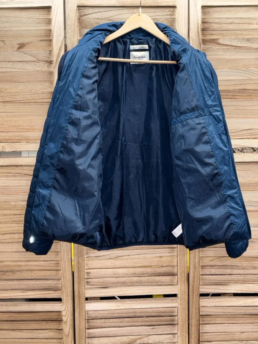 Goodfellow & Co Men’s Blue Lightweight Water Resistant Puffer Jacket M